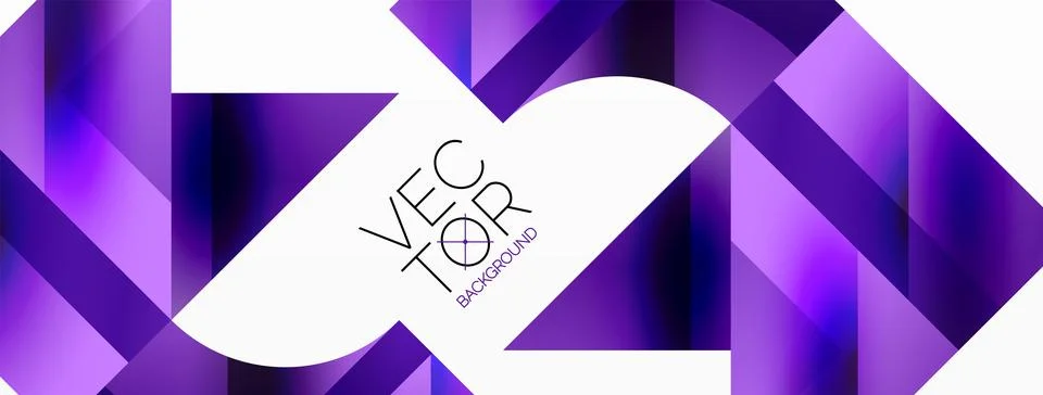 Glossy circle, square, triangle shapes minimalist geometric backdrop. Sleek Stock Illustration