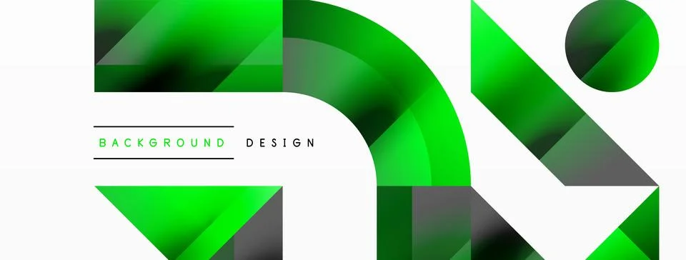 Glossy circle, square, triangle shapes minimalist geometric backdrop. Sleek イラスト素材