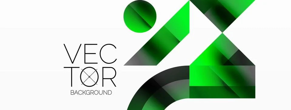 Glossy circle, square, triangle shapes minimalist geometric backdrop. Sleek イラスト素材