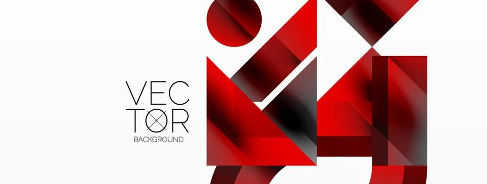 Glossy circle, square, triangle shapes minimalist geometric backdrop. Sleek イラスト素材