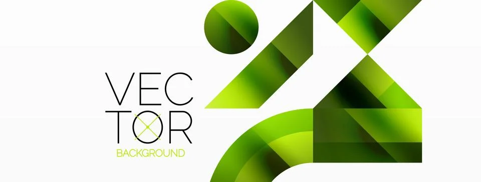 Glossy circle, square, triangle shapes minimalist geometric backdrop. Sleek Stock Illustration