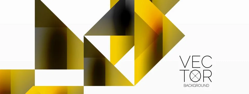 Glossy circle, square, triangle shapes minimalist geometric backdrop. Sleek イラスト素材