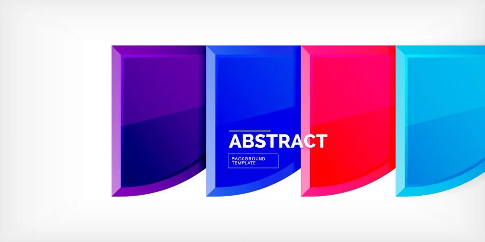 Glossy circles geometric background. Vector Illustration For Wallpaper, Banner 库存插图