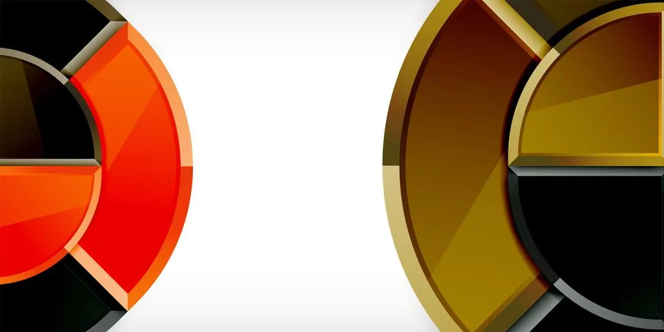 Glossy circles geometric background. Vector Illustration For Wallpaper, Banner 스톡 일러스트