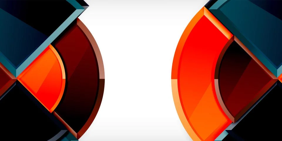 Glossy circles geometric background. Vector Illustration For Wallpaper, Banner Stock Illustration