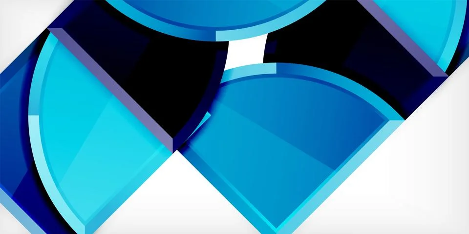 Glossy circles geometric background. Vector Illustration For Wallpaper, Banner Stock Illustration