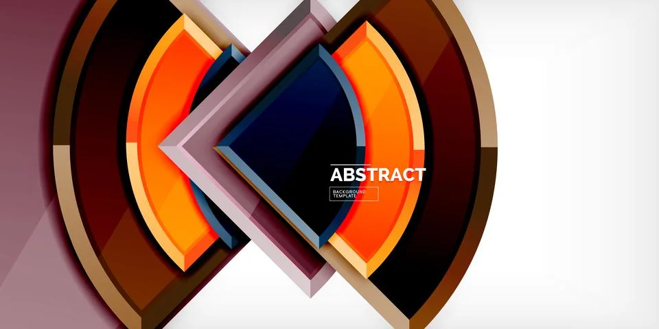 Glossy circles geometric background. Vector Illustration For Wallpaper, Banner Stock Illustration