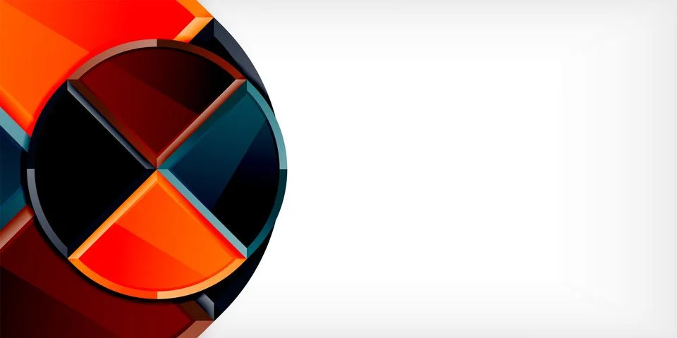 Glossy circles geometric background. Vector Illustration For Wallpaper, Banner 스톡 일러스트