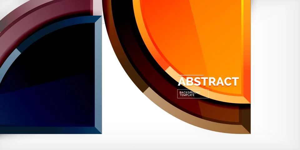 Glossy circles geometric background. Vector Illustration For Wallpaper, Banner イラスト素材