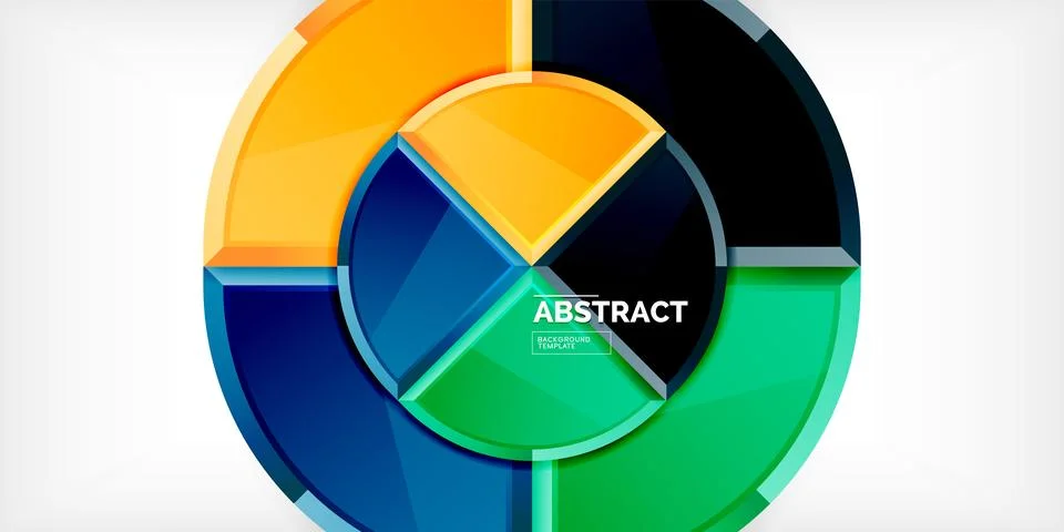 Glossy circles geometric background. Vector Illustration For Wallpaper, Banner Illustrazione stock