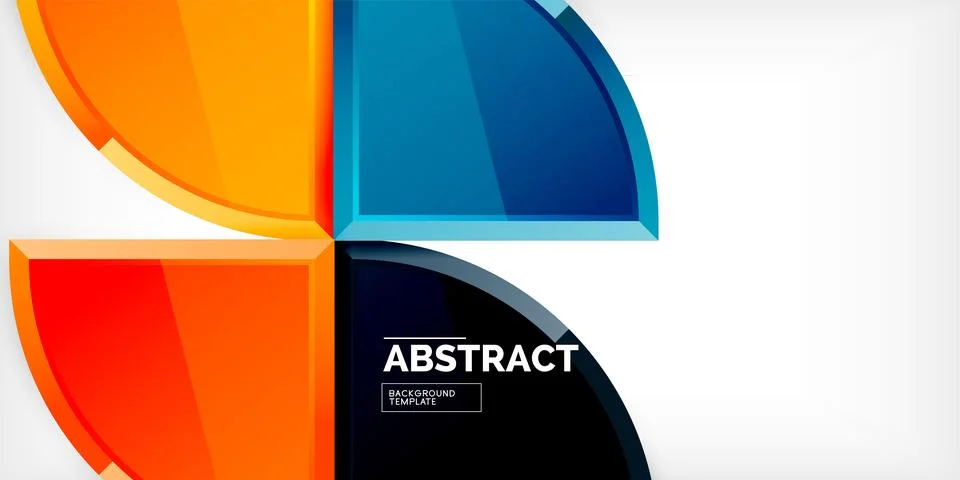 Glossy circles geometric background. Vector Illustration For Wallpaper, Banner イラスト素材