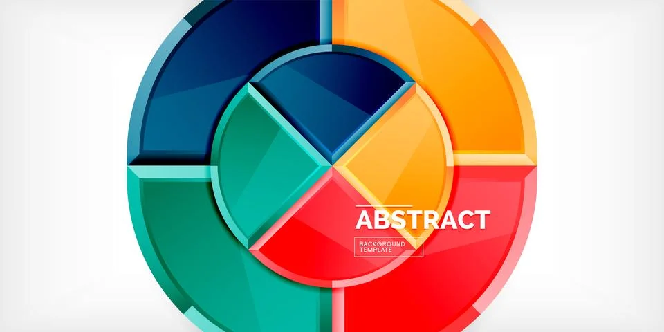 Glossy circles geometric background. Vector Illustration For Wallpaper, Banner Stock Illustration