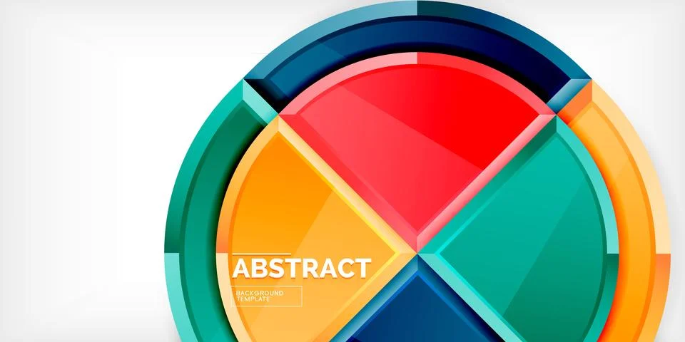 Glossy circles geometric background. Vector Illustration For Wallpaper, Banner Stockillustratie