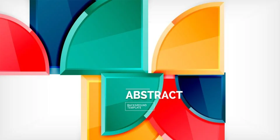 Glossy circles geometric background. Vector Illustration For Wallpaper, Banner 스톡 일러스트