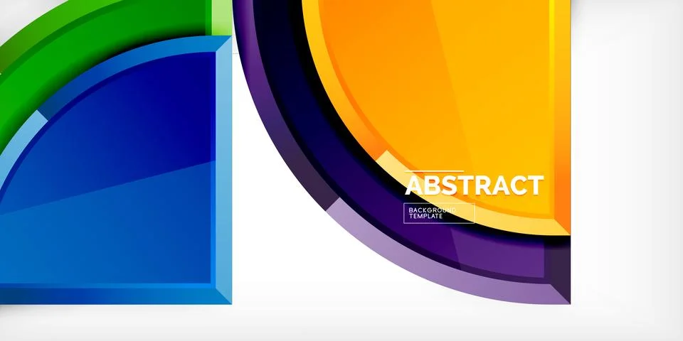 Glossy circles geometric background. Vector Illustration For Wallpaper, Banner 스톡 일러스트