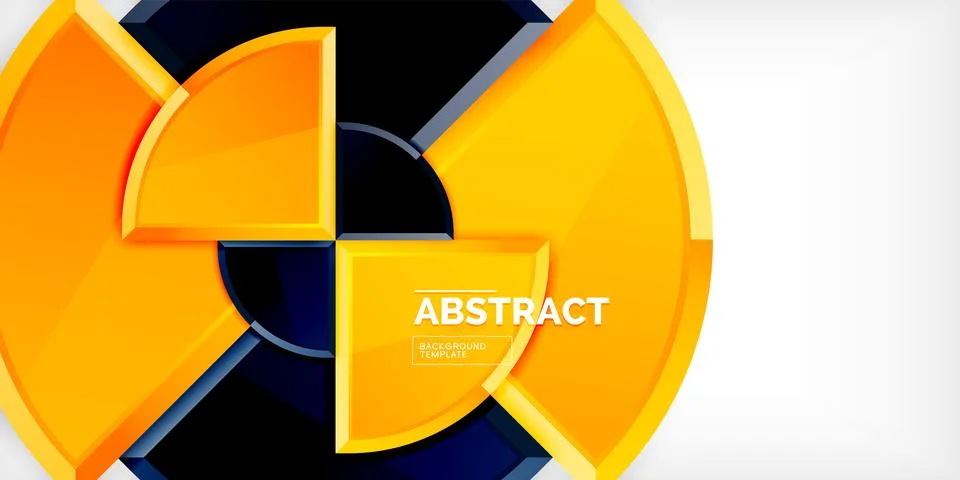 Glossy circles geometric background. Vector Illustration For Wallpaper, Banner Illustrazione stock