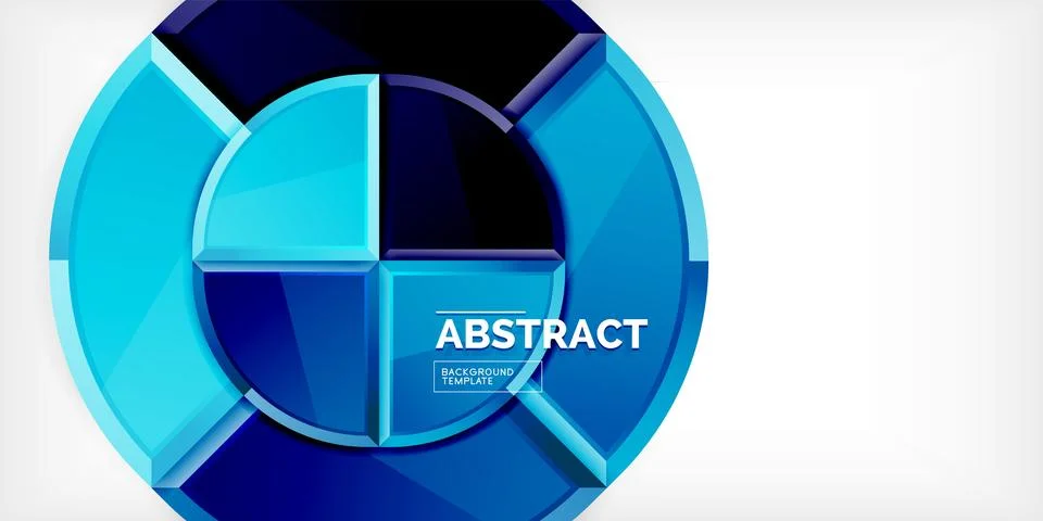 Glossy circles geometric background. Vector Illustration For Wallpaper, Banner Stock Illustration