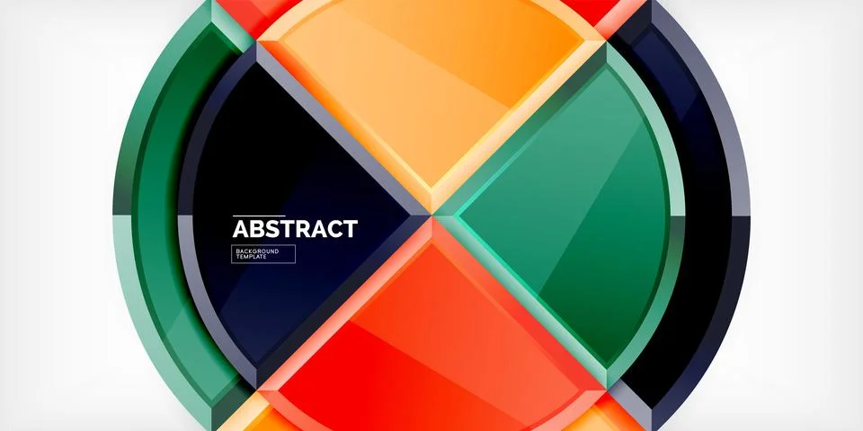 Glossy circles geometric background. Vector Illustration For Wallpaper, Banner Stock Illustration