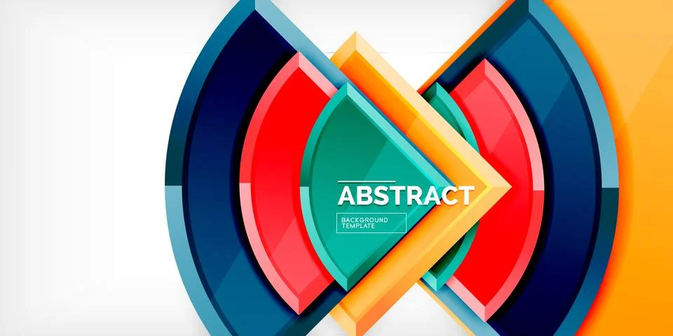 Glossy circles geometric background. Vector Illustration For Wallpaper, Banner Stock Illustration