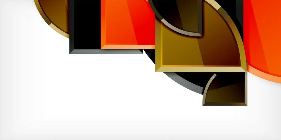 Glossy circles geometric background. Vector Illustration For Wallpaper, Banner 스톡 일러스트