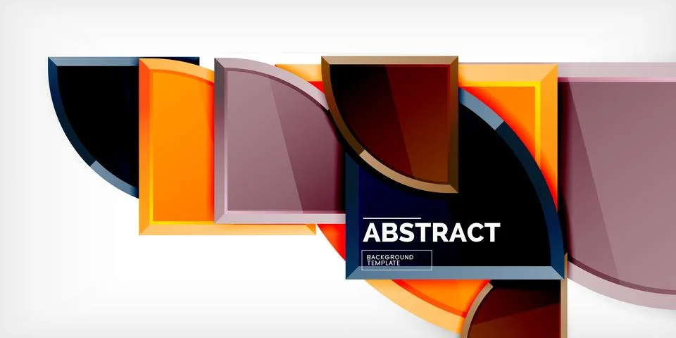 Glossy circles geometric background. Vector Illustration For Wallpaper, Banner Stock Illustration