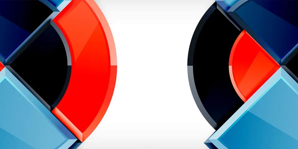 Glossy circles geometric background. Vector Illustration For Wallpaper, Banner 스톡 일러스트