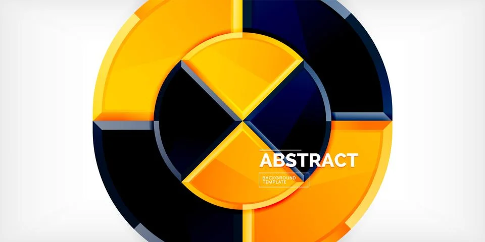 Glossy circles geometric background. Vector Illustration For Wallpaper, Banner Stock Illustration