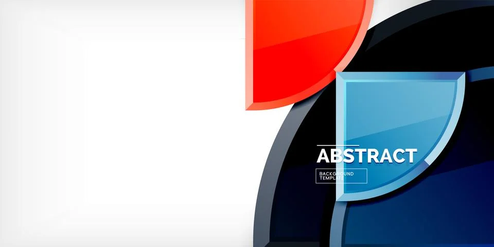 Glossy circles geometric background. Vector Illustration For Wallpaper, Banner 스톡 일러스트