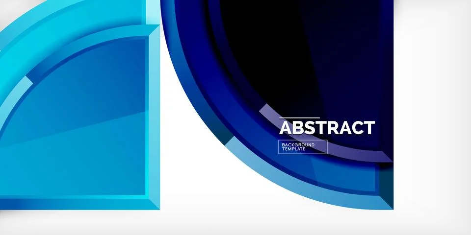 Glossy circles geometric background. Vector Illustration For Wallpaper, Banner Illustrazione stock