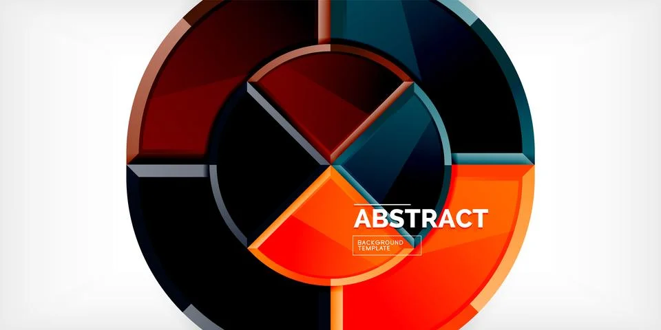 Glossy circles geometric background. Vector Illustration For Wallpaper, Banner 스톡 일러스트