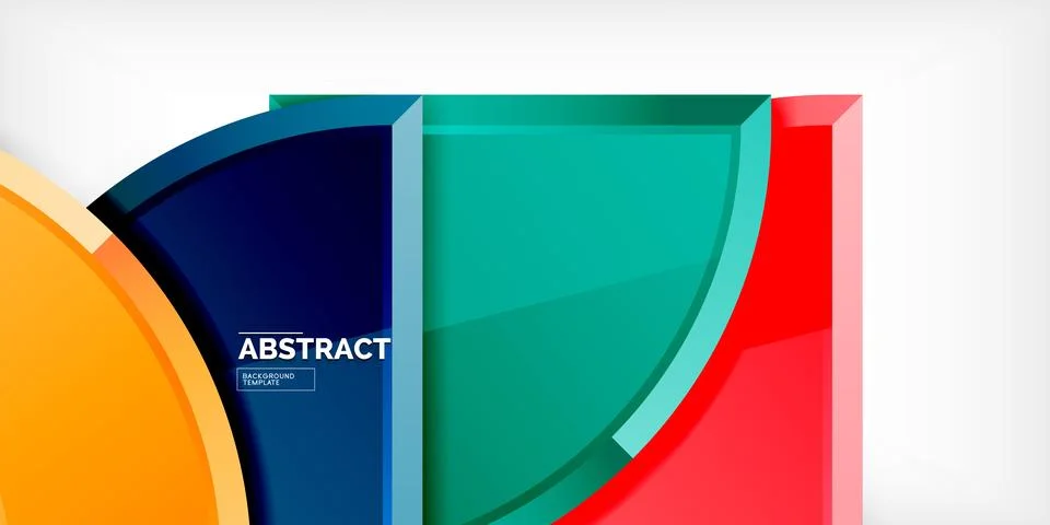 Glossy circles geometric background. Vector Illustration For Wallpaper, Banner 스톡 일러스트