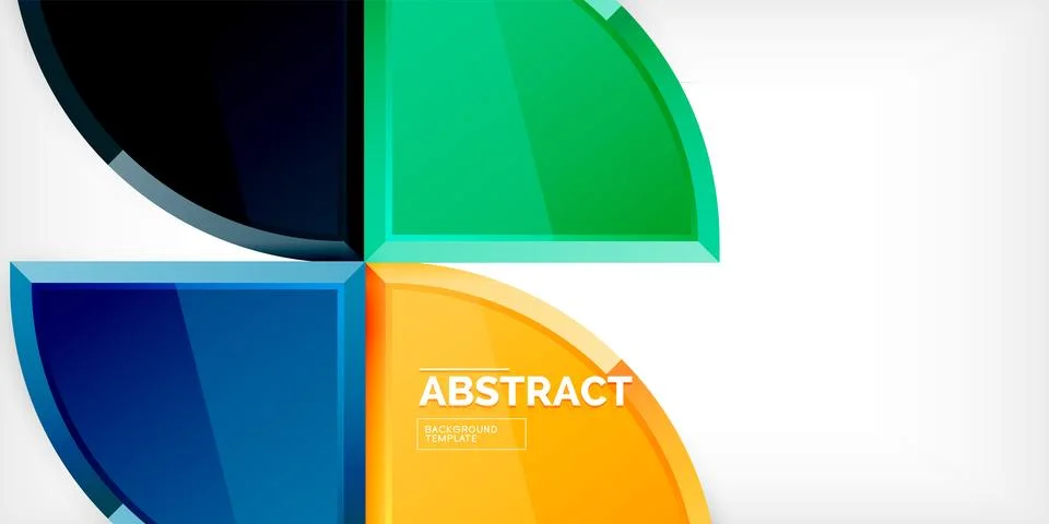 Glossy circles geometric background. Vector Illustration For Wallpaper, Banner Stockillustratie