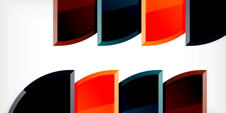 Glossy circles geometric background. Vector Illustration For Wallpaper, Banner イラスト素材