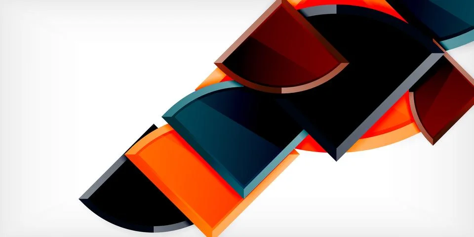 Glossy circles geometric background. Vector Illustration For Wallpaper, Banner Stockillustratie