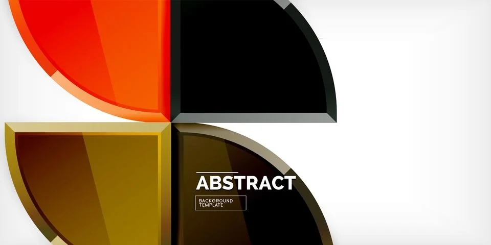 Glossy circles geometric background. Vector Illustration For Wallpaper, Banner Illustrazione stock