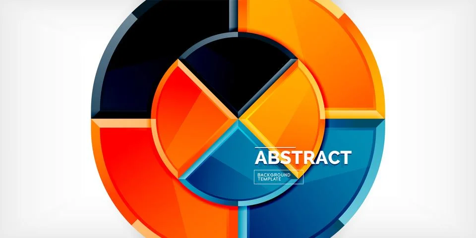 Glossy circles geometric background. Vector Illustration For Wallpaper, Banner 스톡 일러스트