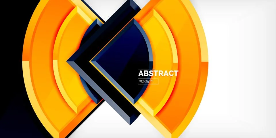 Glossy circles geometric background. Vector Illustration For Wallpaper, Banner 库存插图