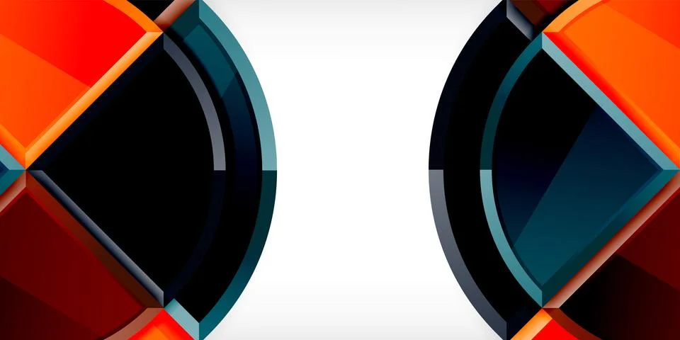 Glossy circles geometric background. Vector Illustration For Wallpaper, Banner 스톡 일러스트