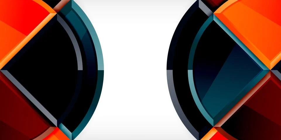 Glossy circles geometric background. Vector Illustration For Wallpaper, Banner 스톡 일러스트
