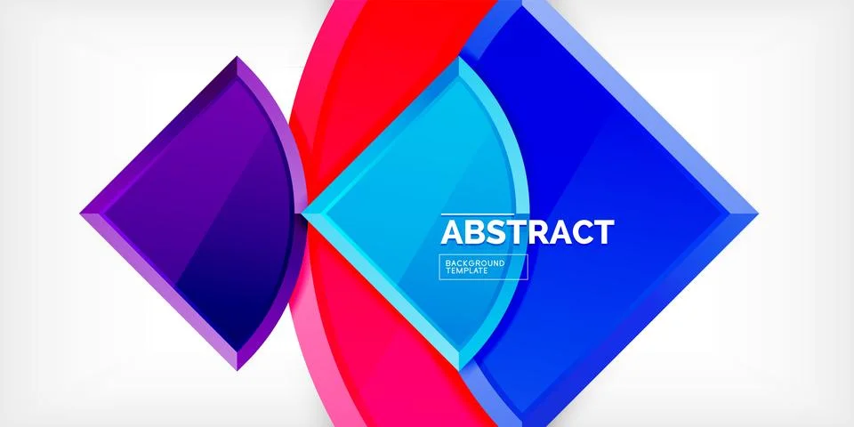 Glossy circles geometric background. Vector Illustration For Wallpaper, Banner Illustrazione stock