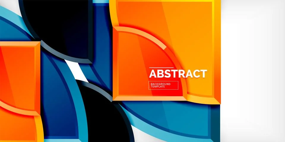 Glossy circles geometric background. Vector Illustration For Wallpaper, Banner Stock Illustration