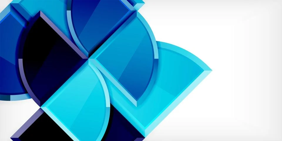 Glossy circles geometric background. Vector Illustration For Wallpaper, Banner Stock Illustration