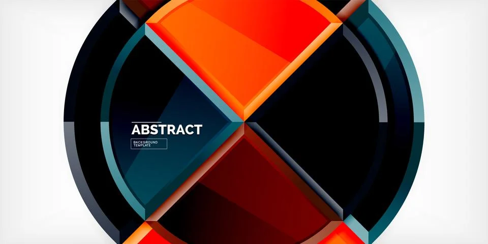 Glossy circles geometric background. Vector Illustration For Wallpaper, Banner 스톡 일러스트