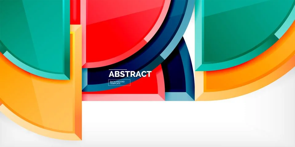 Glossy circles geometric background. Vector Illustration For Wallpaper, Banner Stockillustratie