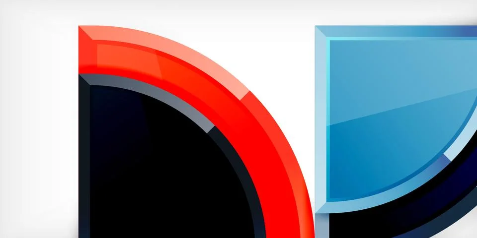 Glossy circles geometric background. Vector Illustration For Wallpaper, Banner 스톡 일러스트