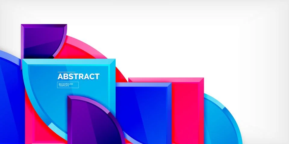 Glossy circles geometric background. Vector Illustration For Wallpaper, Banner Stockillustratie