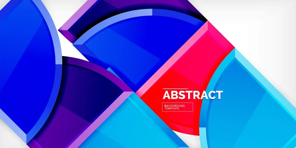 Glossy circles geometric background. Vector Illustration For Wallpaper, Banner Stockillustratie