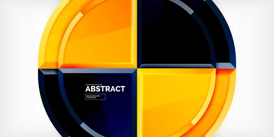 Glossy circles geometric background. Vector Illustration For Wallpaper, Banner 스톡 일러스트