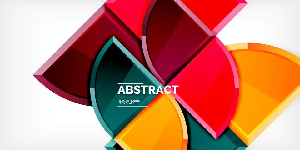 Glossy circles geometric background. Vector Illustration For Wallpaper, Banner 스톡 일러스트