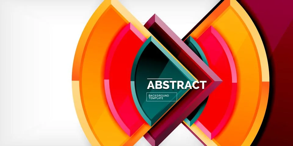 Glossy circles geometric background. Vector Illustration For Wallpaper, Banner 스톡 일러스트